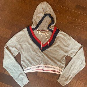 Tommy Hilfiger Tie Cropped Sweatshirt
